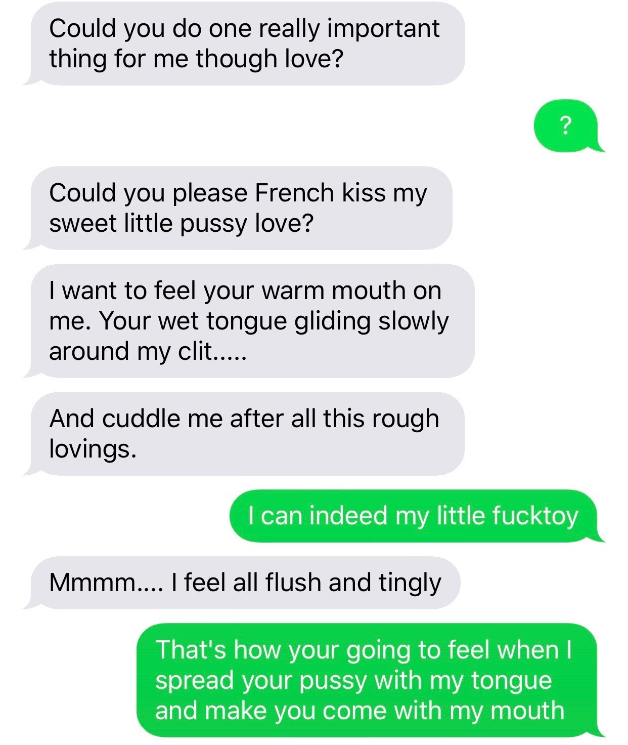 hotwife text conversation